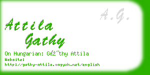 attila gathy business card